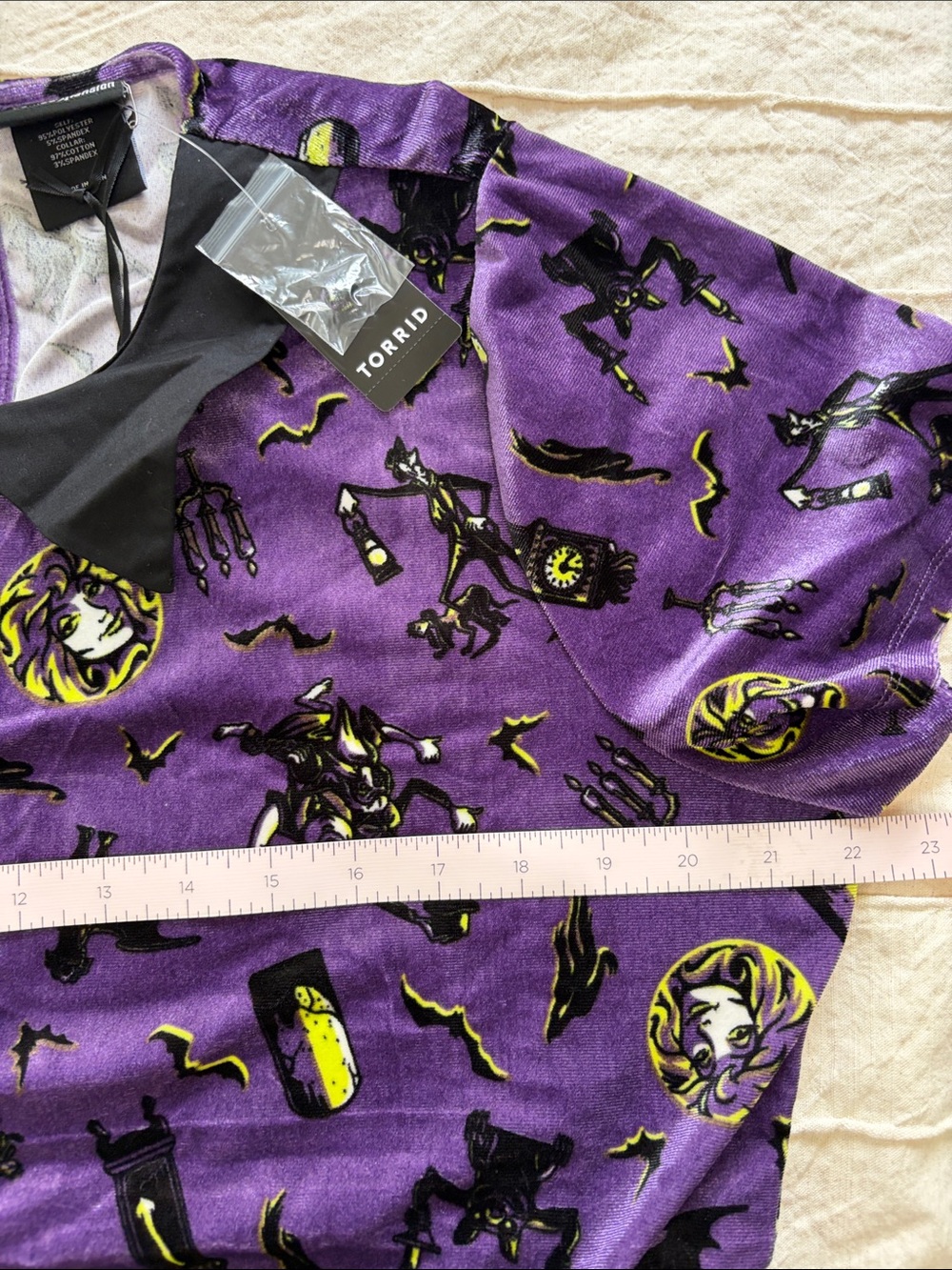 ‼️SOLD‼️ Torrid X Disney Haunted Mansion Velvet Dress - Picture 9 of 14